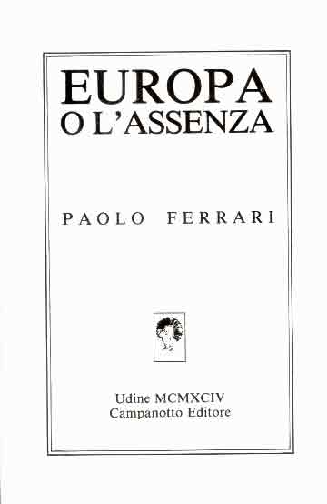 Europa, o l'Assenza